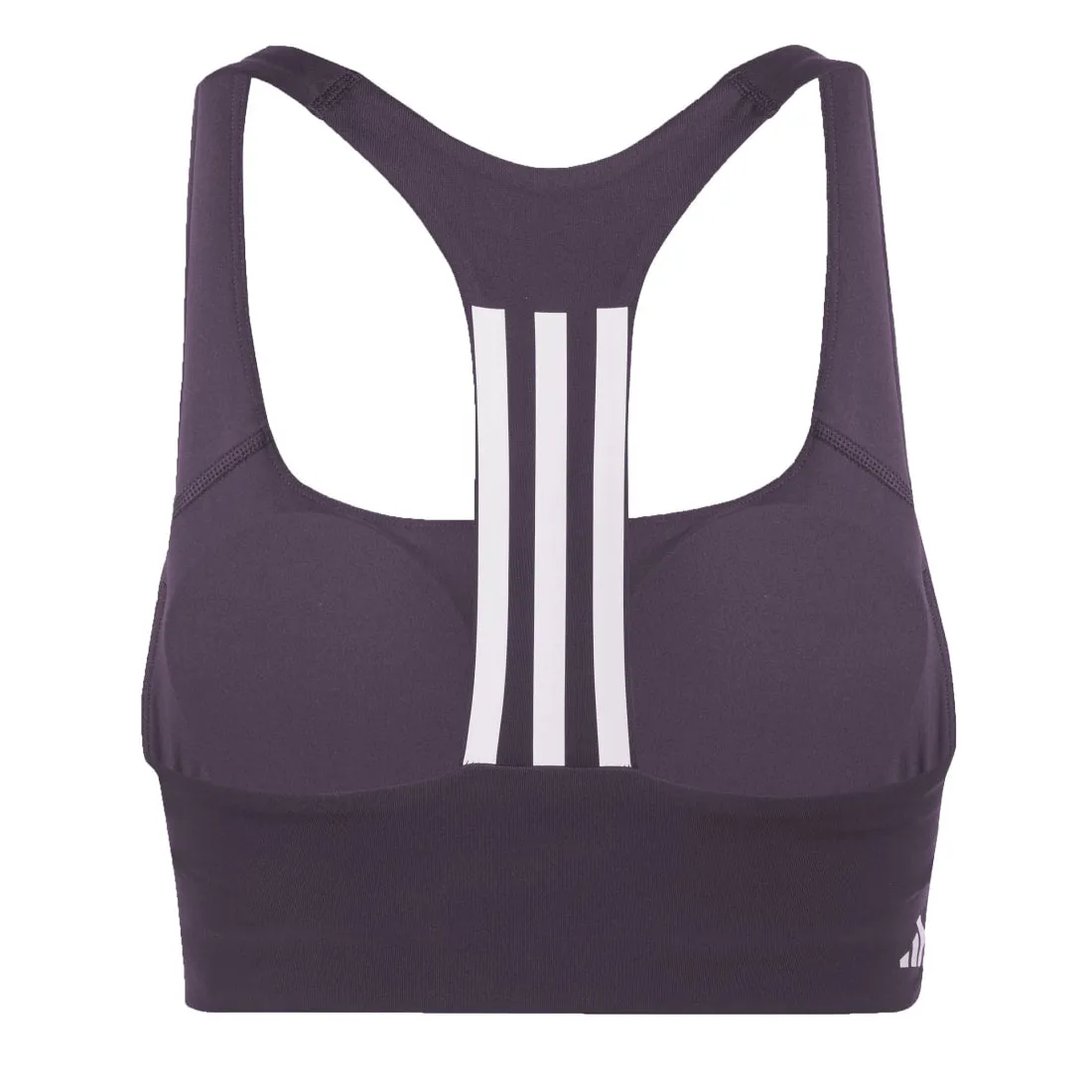 Adidas Powerimpact Training Medium Support 3- Stripes Bra Purple