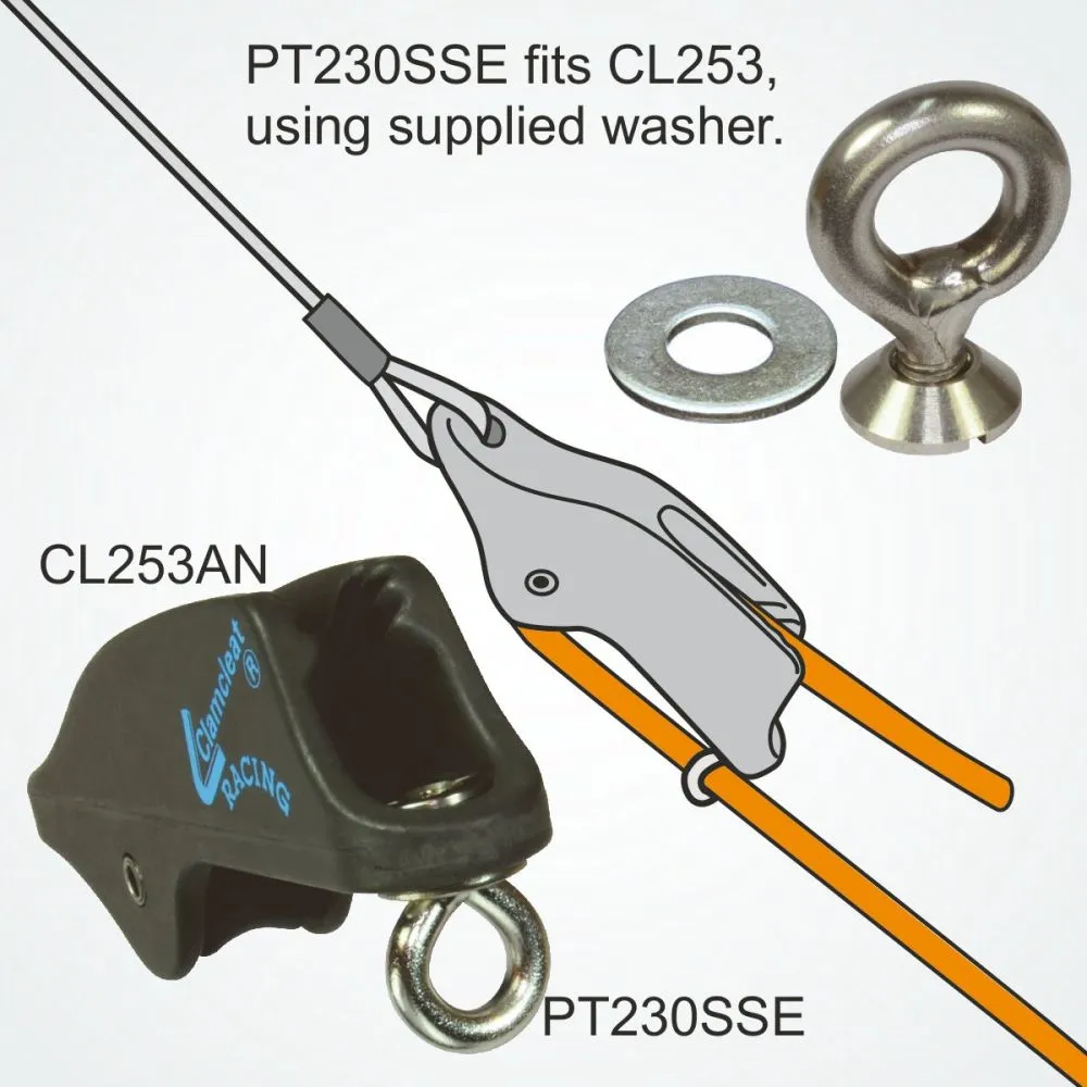 Clamcleat Rope Guide for CL230 & CL253