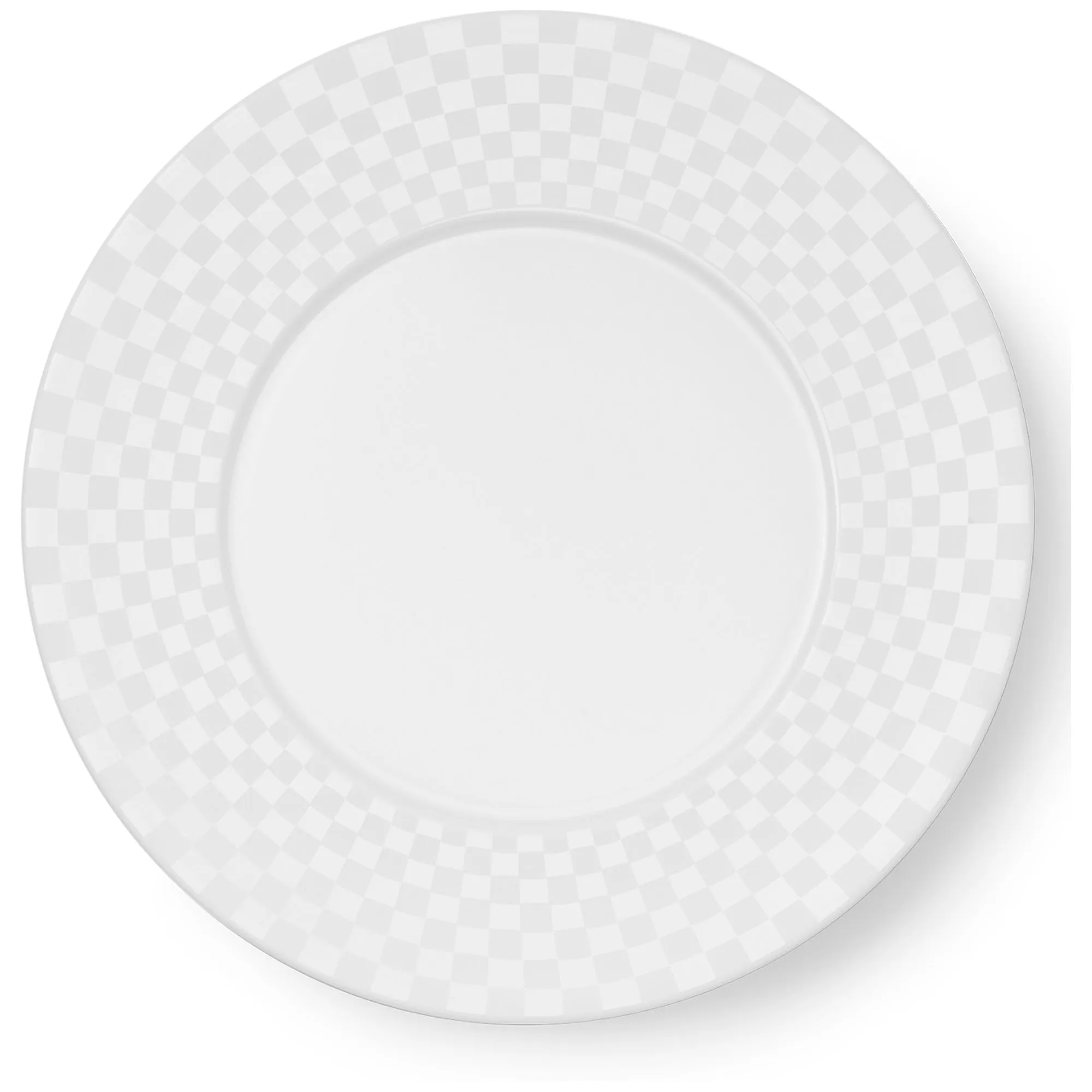 Cross White - Squares - Dessert Plate White 8.7in | 22cm (Ø)