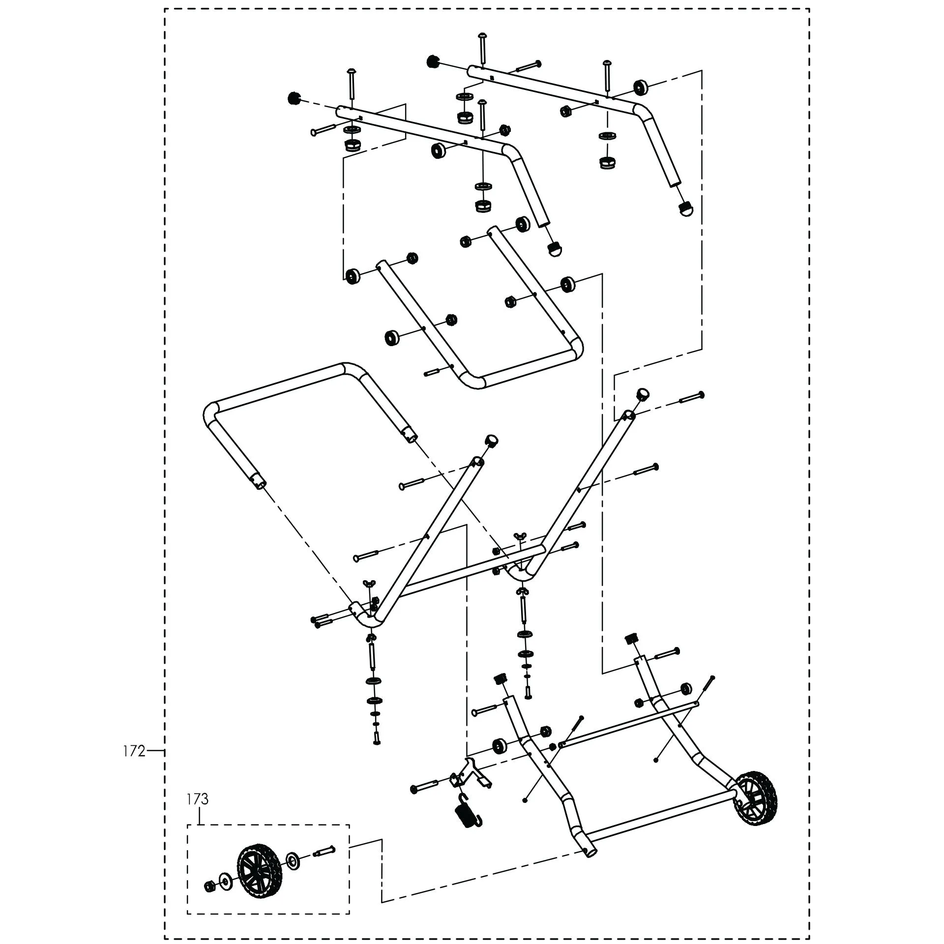 Evolution RAGE5-S Spare Parts (Legs, Motor Housing, Top Clamp, Blade Guard, Miter Gauge and Fence)