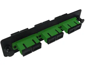 Fiber Adapter Panel, Single Mode, 3 SC/APC Duplex Couplers