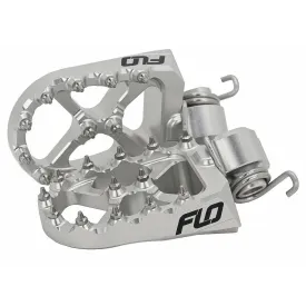 FLO Motorsports Silver 12mm Lowered Footpegs for KTM/Husqvarna/GasGas/Stark