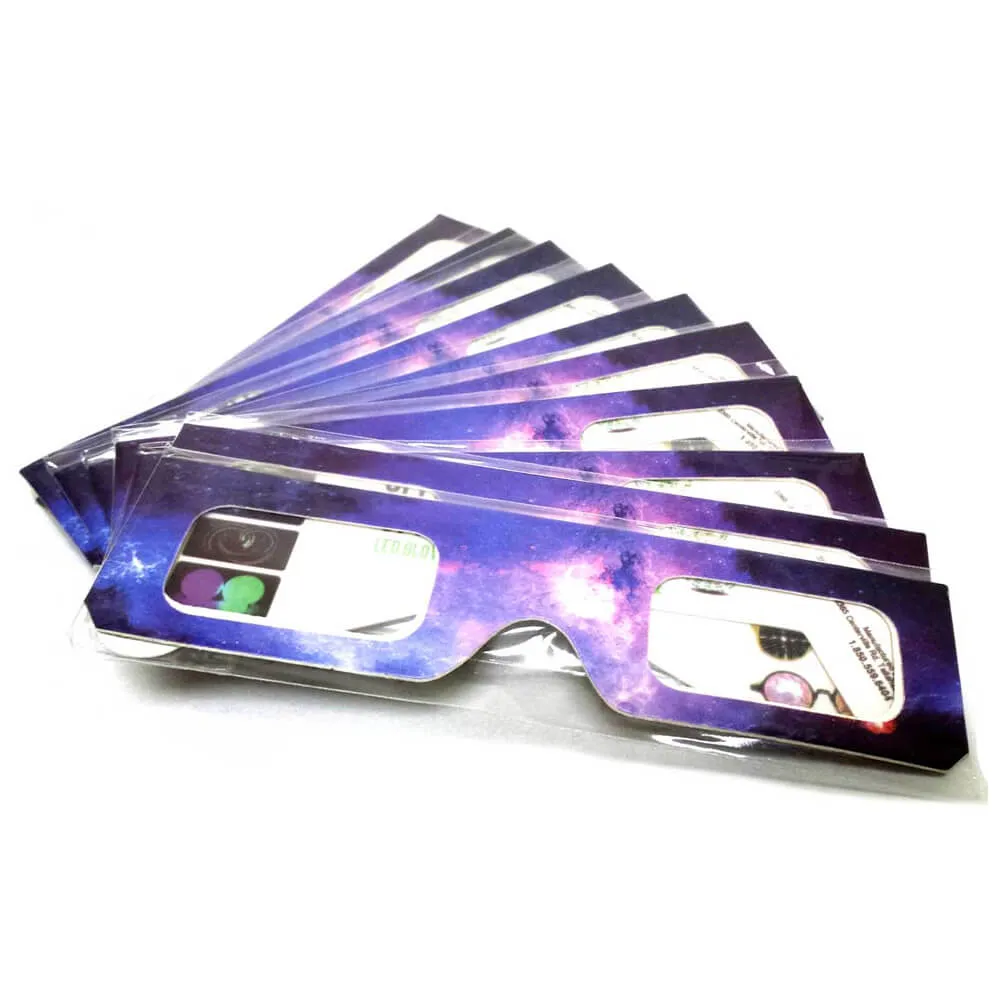 GloFX Paper Spiral Diffraction Glasses - Galaxy