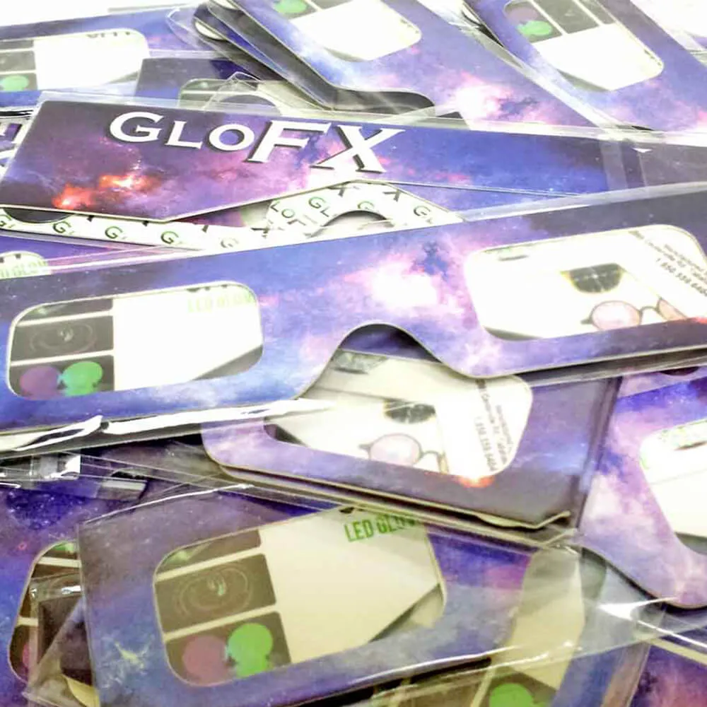 GloFX Paper Spiral Diffraction Glasses - Galaxy