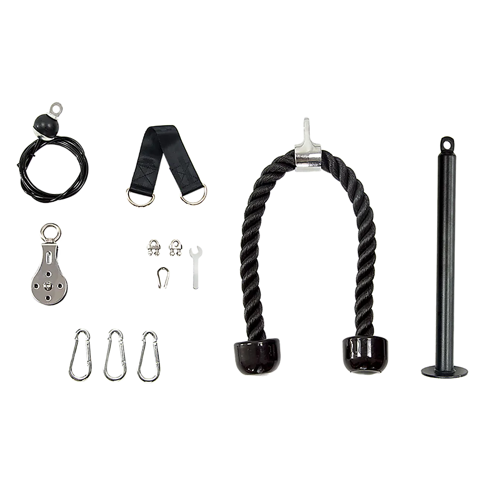 Heavy-Duty Pulley Cable System for Home Gym, 136kg Load