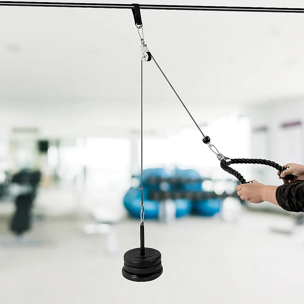 Heavy-Duty Pulley Cable System for Home Gym, 136kg Load