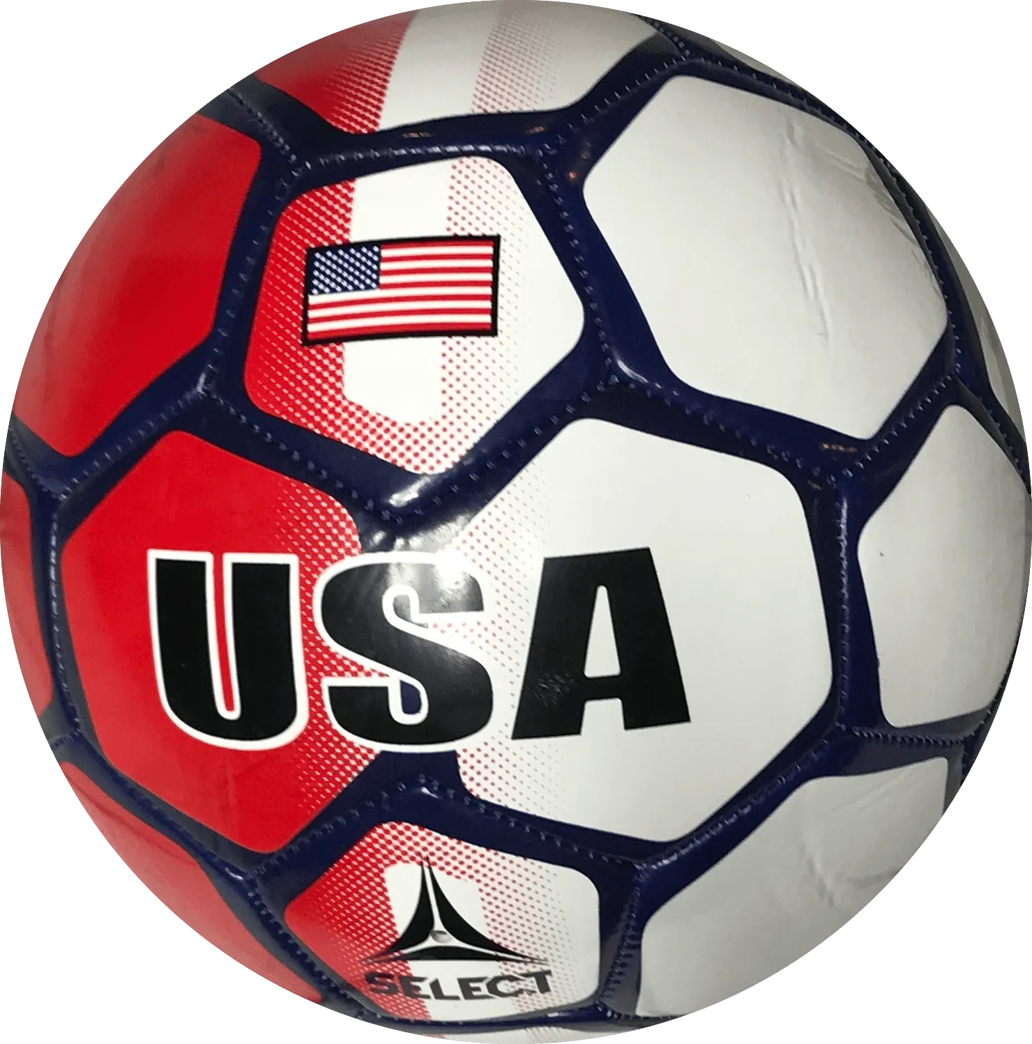 Hope Solo Autographed Full Size USA Soccer Ball Red/White/Blue (JSA)