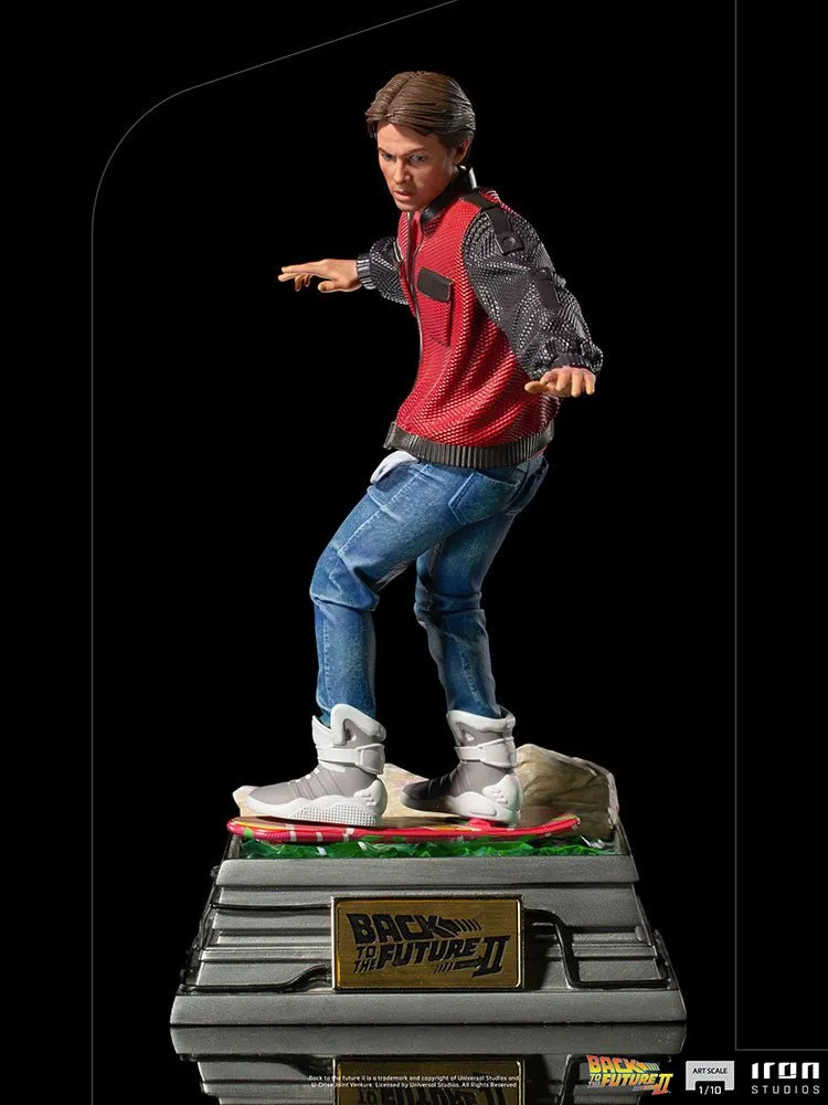 Iron Studios Back to the Future Part II Marty McFly on Hoverboard 1:10 Scale Statue