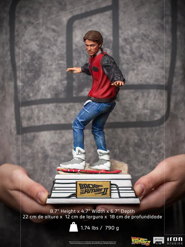 Iron Studios Back to the Future Part II Marty McFly on Hoverboard 1:10 Scale Statue