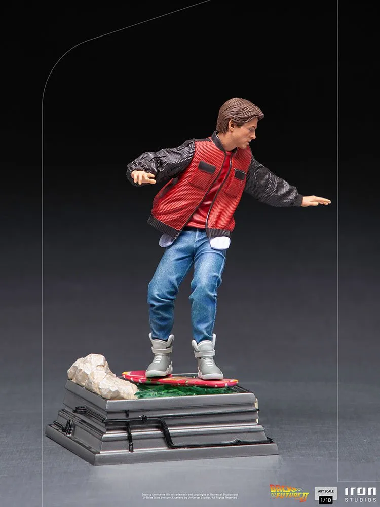 Iron Studios Back to the Future Part II Marty McFly on Hoverboard 1:10 Scale Statue