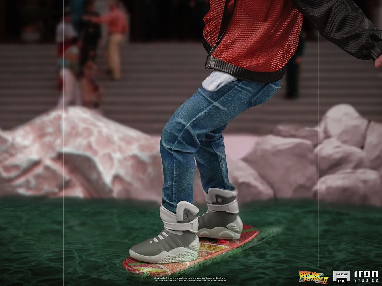 Iron Studios Back to the Future Part II Marty McFly on Hoverboard 1:10 Scale Statue