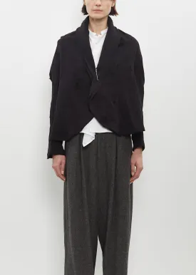 Irregular Cardigan W/ Pin