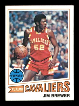 Jim Brewer Autographed 1977-78 Topps Card #9 Cleveland Cavaliers SKU #167260