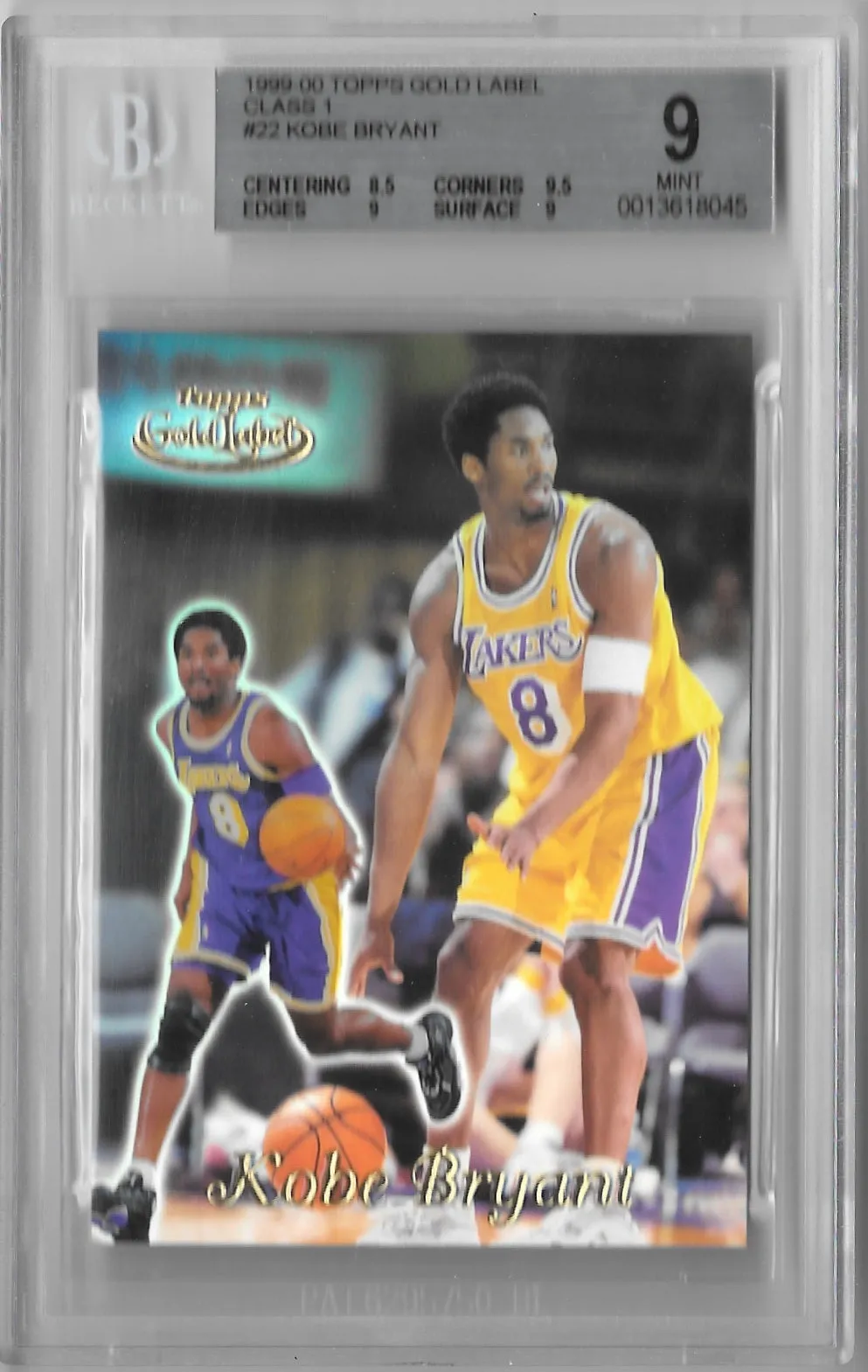 Kobe Bryant, 1999-00 Topps Gold Label Class 1, #22. BGS 9.0