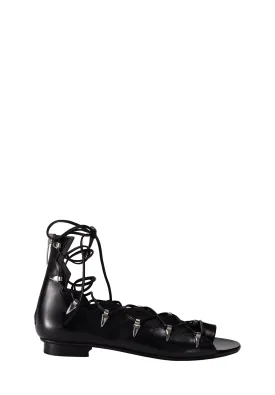 LINEA BLACK CALF SANDALS