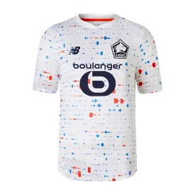 LOSC LILLE 23/24 NEW BALANCE AWAY MEN'S FOOTBALL JERSEY WHITE