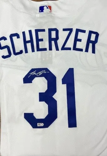 Max Scherzer Autographed Authentic Los Angeles Dodgers Jersey