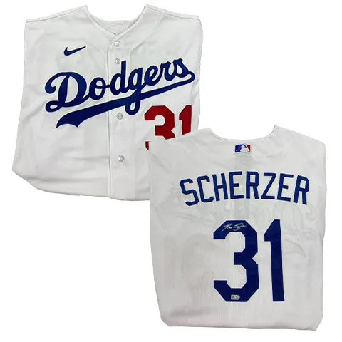 Max Scherzer Autographed Authentic Los Angeles Dodgers Jersey