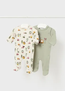 Mayoral Baby Boys 2 Pack Babygrows