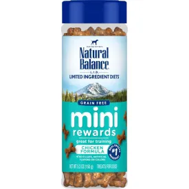 Natural Balance L.I.D Grain Free Mini Rewards Chicken Recipe Dog Training Treats