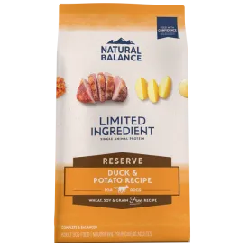 Natural Balance Limited Ingredient Reserve Grain Free Duck & Potato Recipe Dry Dog Formula