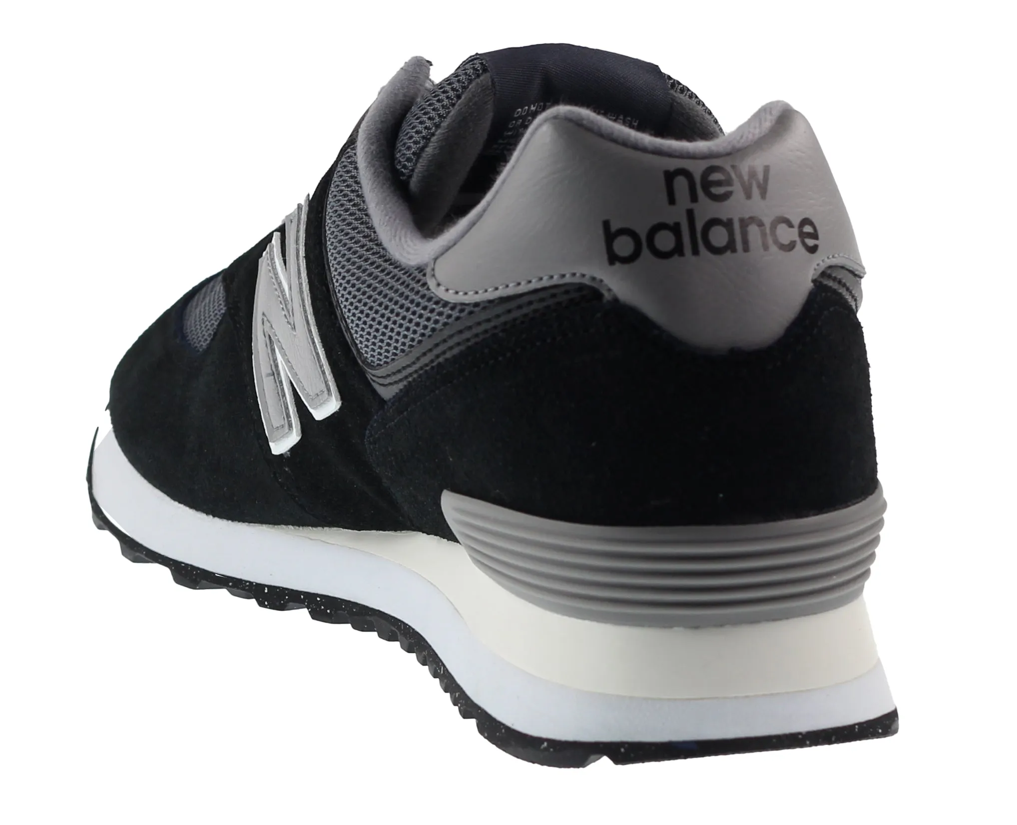 New Balance Trainers Mens 574 Black and Shadow Grey