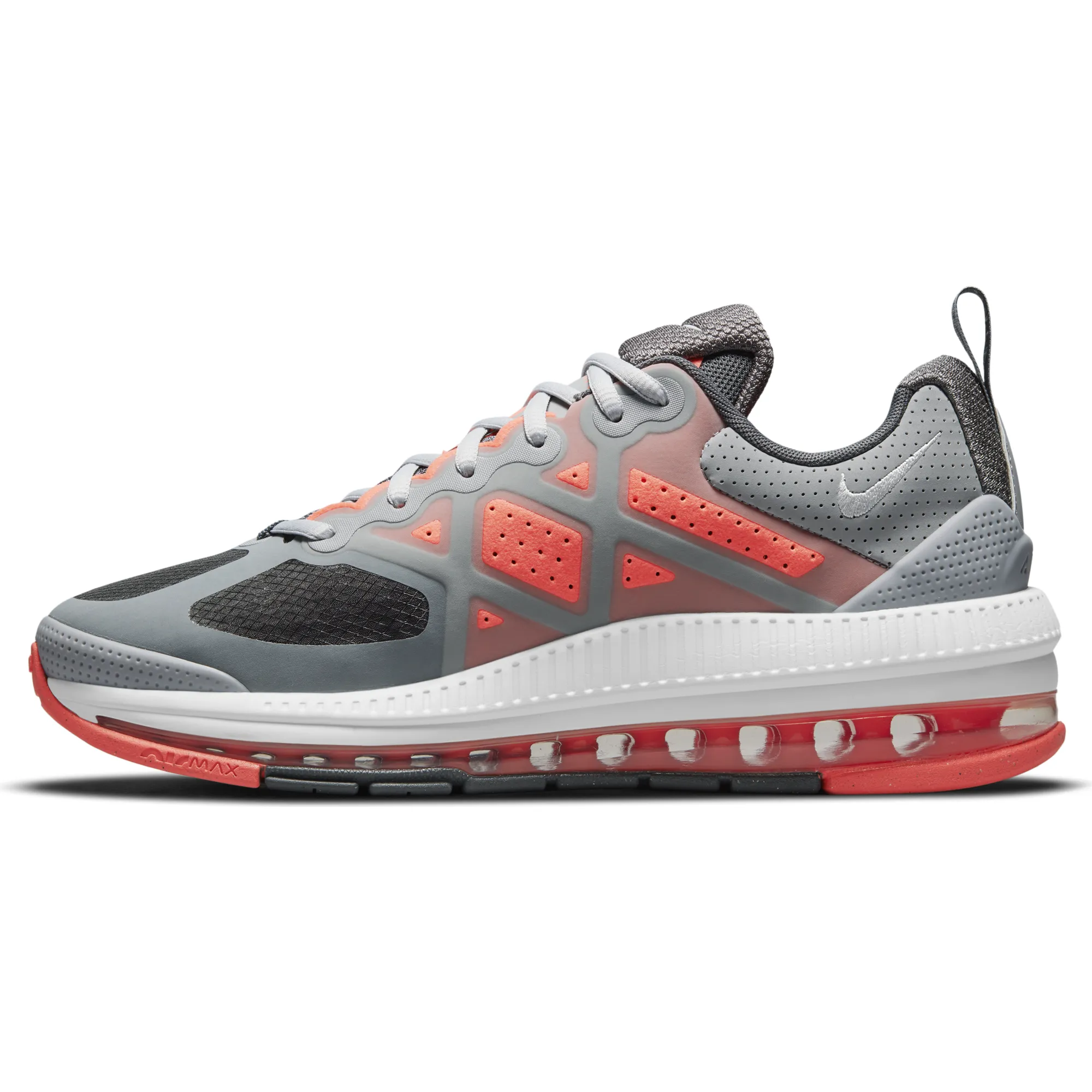 Nike Men's Air Max Genome Shoes - Light Smoke Grey / Bright Mango / Summit White / Iron Grey