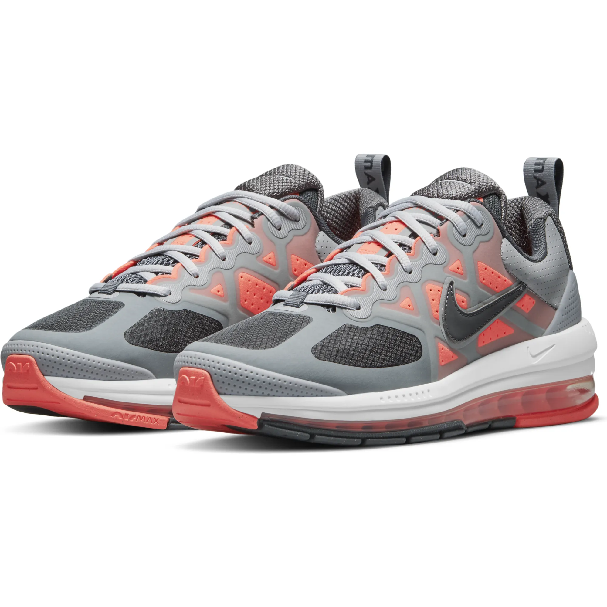 Nike Men's Air Max Genome Shoes - Light Smoke Grey / Bright Mango / Summit White / Iron Grey