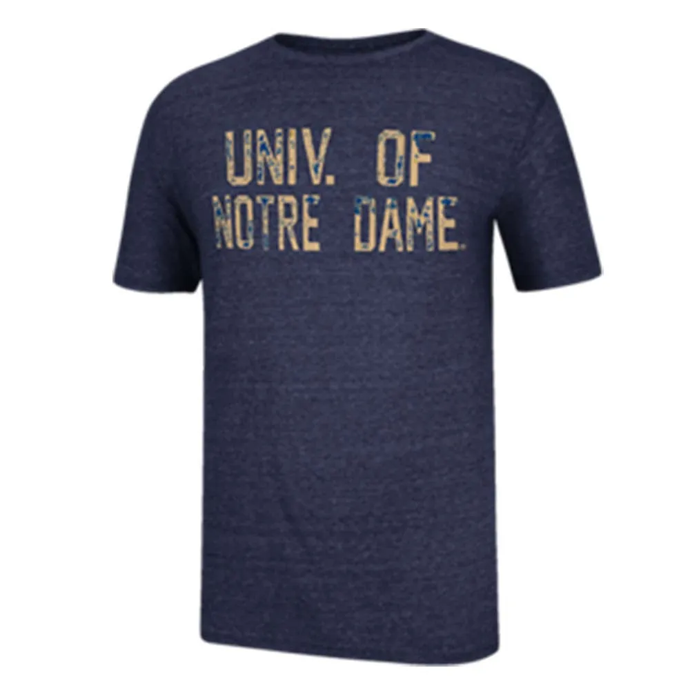 Notre Dame Fighting Irish Adidas Tri Blend Team Font Shirt