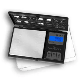 On Balance - DZT-100-BK Deep Tray Scales 100g x 0.01g - Digital Scales