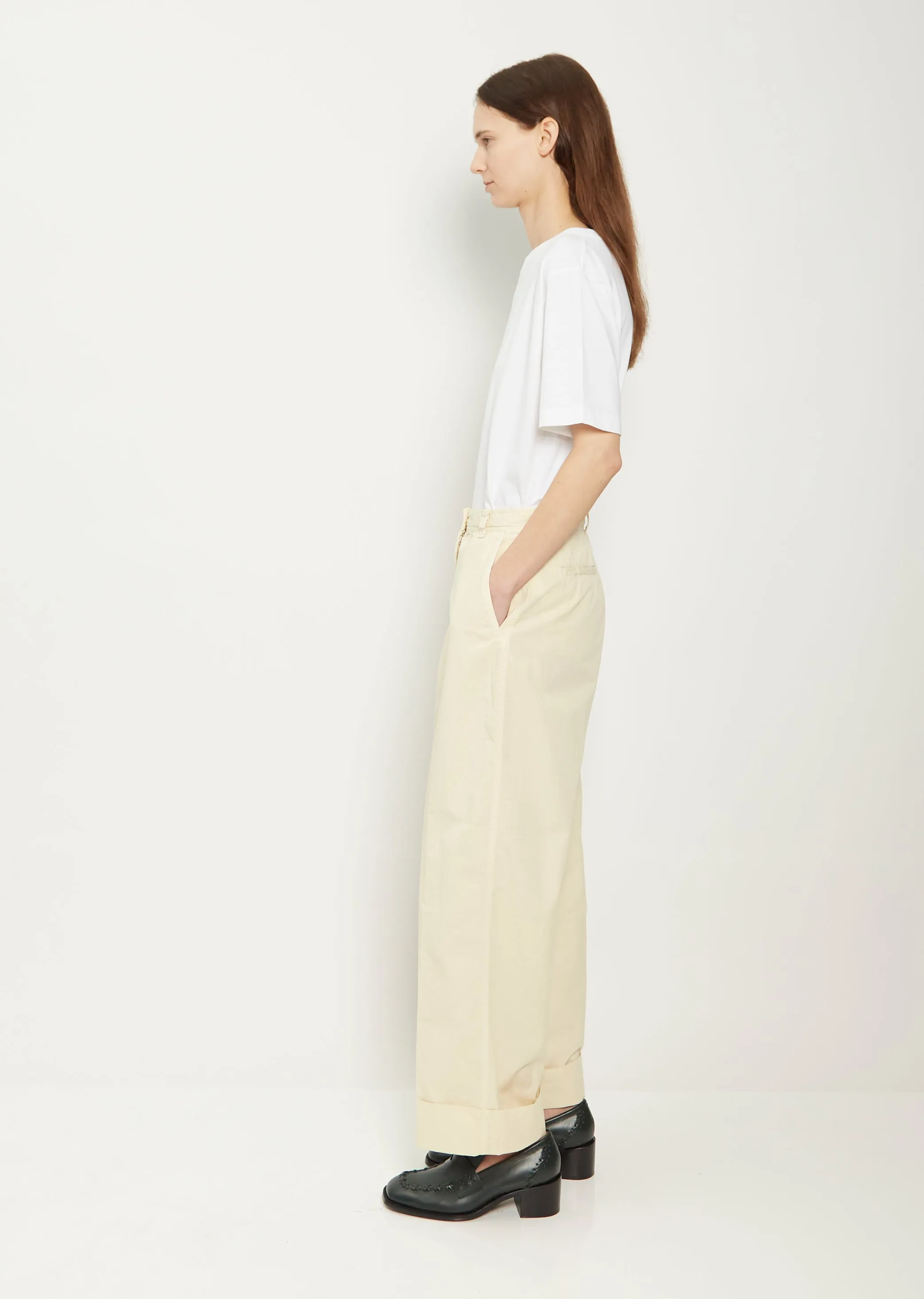 Pakora Cotton Pants — Ecru