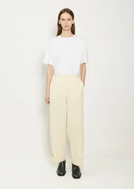 Pakora Cotton Pants — Ecru