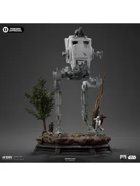 PRE-ORDER: Iron Studios Star Wars Return of the Jedi: AT-ST and Chewbacca 1/20 Demi Art Scale Statue