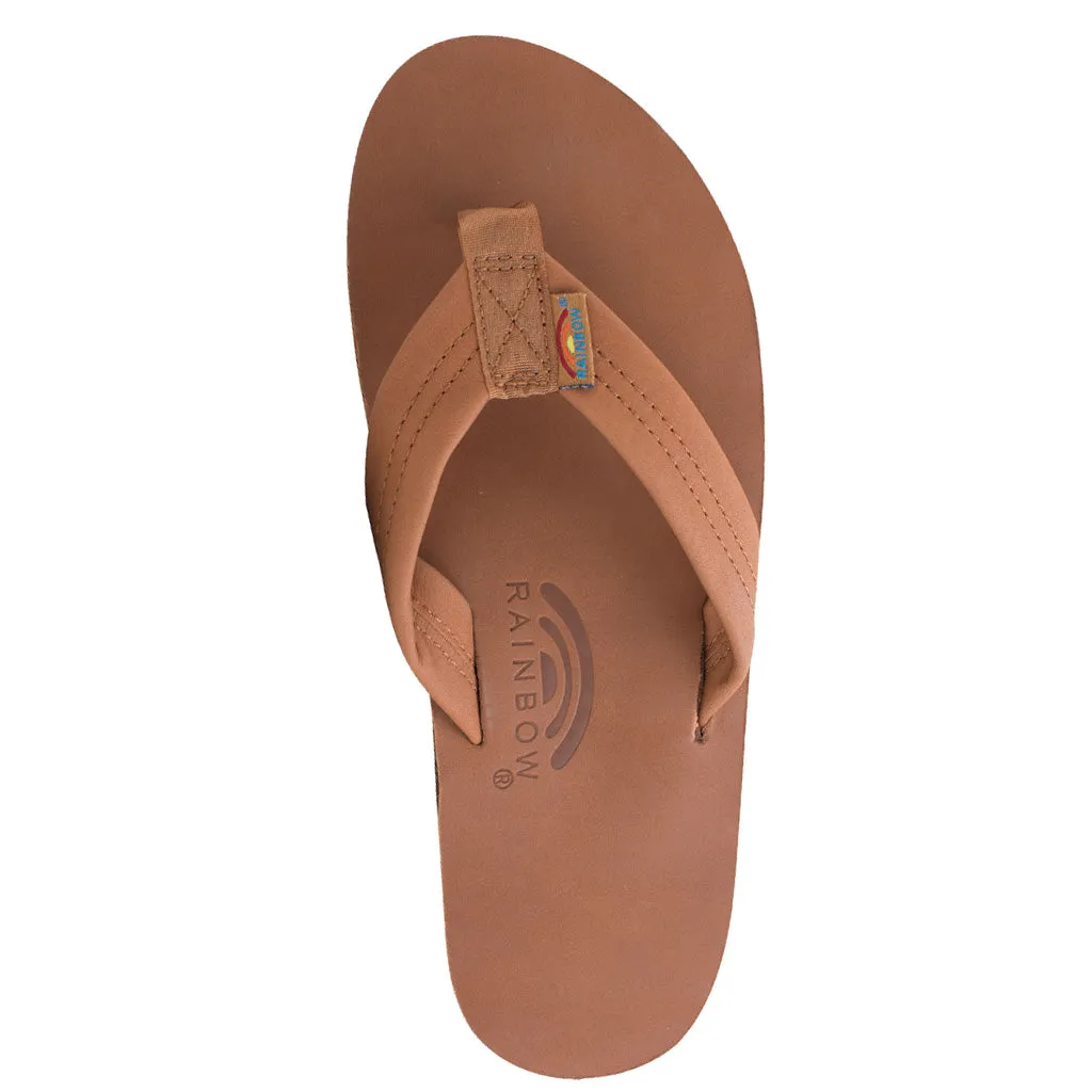 Rainbow Sandals Mens Premier/Classic Leather Double Layer With Arch  - Tan/Brown