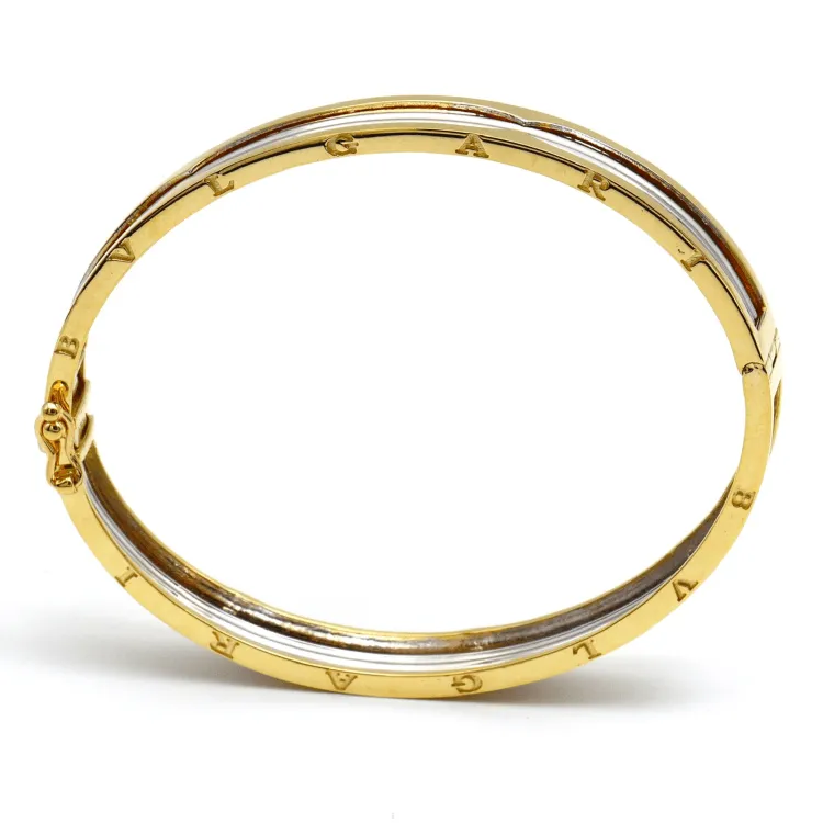 Real Gold GZBV 2 Color Bangle BLZ 0223 (SIZE 17) A BA1450