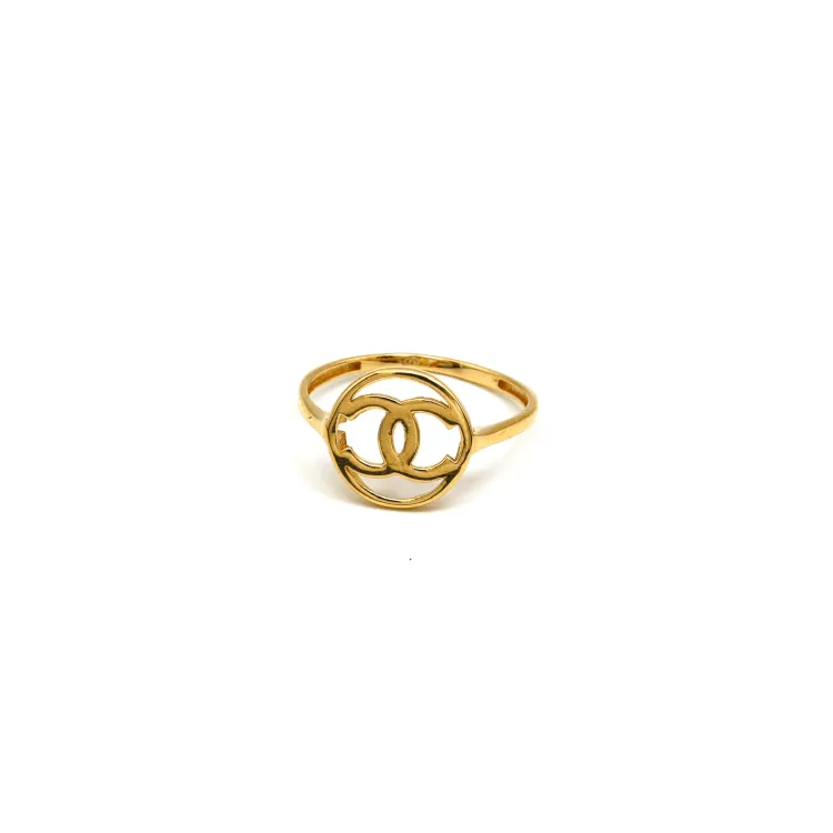 Real Gold GZCH Plain Round Ring 0074-7YZ (SIZE 6) R2239