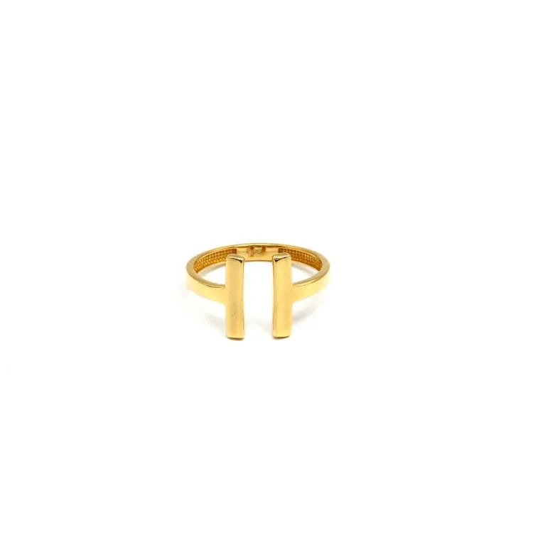 Real Gold GZTF Plain Round Ring 0298-2YZ (SIZE 7.5) R2225