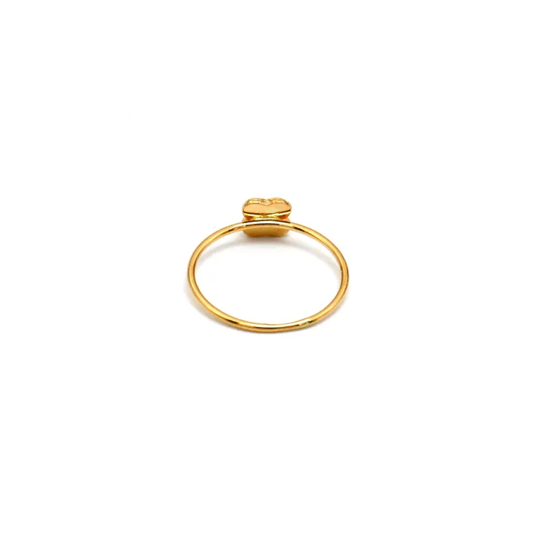 Real Gold Luxury Square Ring (Size 7) - Model 7222 R2500