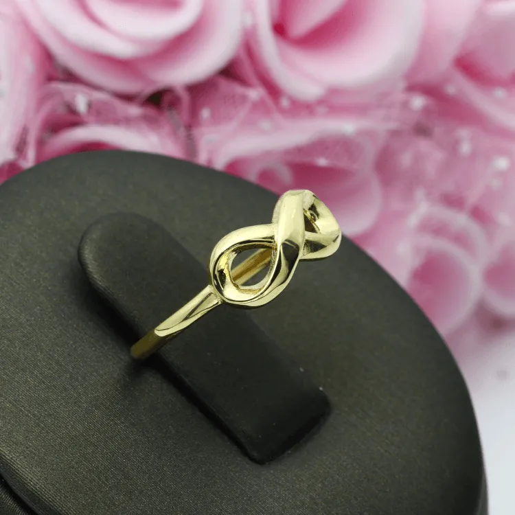 Real Gold Plain Infinity Ring 6242 (SIZE 7) R1992