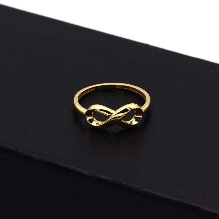 Real Gold Plain Infinity Ring 6242 (SIZE 7) R1992