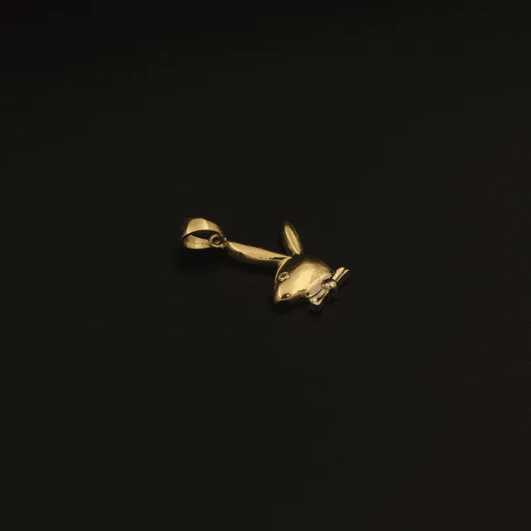 Real Gold Rabbit Pendant 002 2020