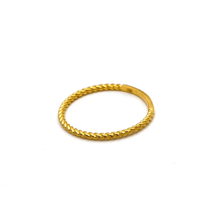 Real Gold Rope Twisted Ring 6590 (SIZE 4) R2530