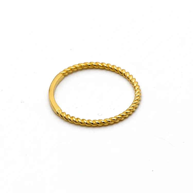 Real Gold Rope Twisted Ring 6590 (SIZE 4) R2530