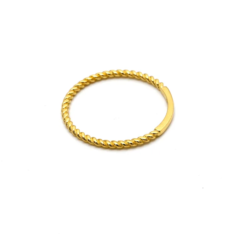 Real Gold Rope Twisted Ring 6590 (SIZE 4) R2530