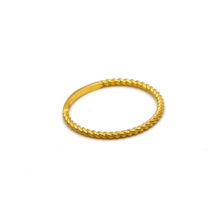 Real Gold Rope Twisted Ring 6590 (SIZE 4) R2530