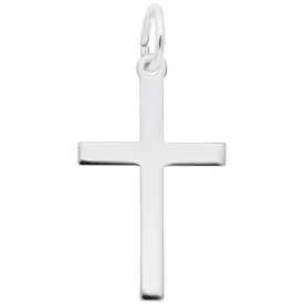 Rembrandt Charms - Medium Plain Cross Charm - 4903