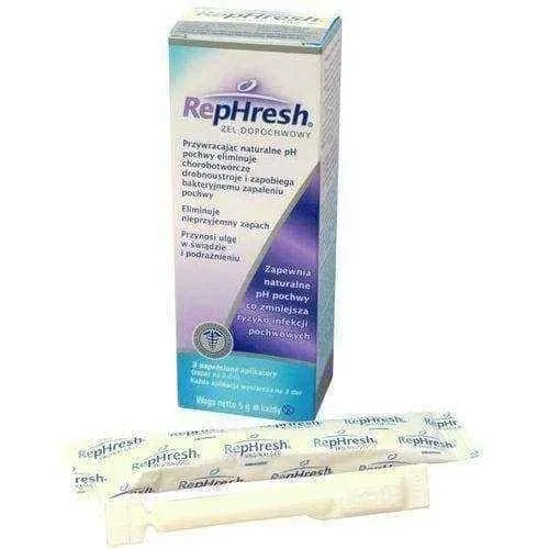 REPHRESH vaginal gel 5g x 3 applicators, womens ph balance