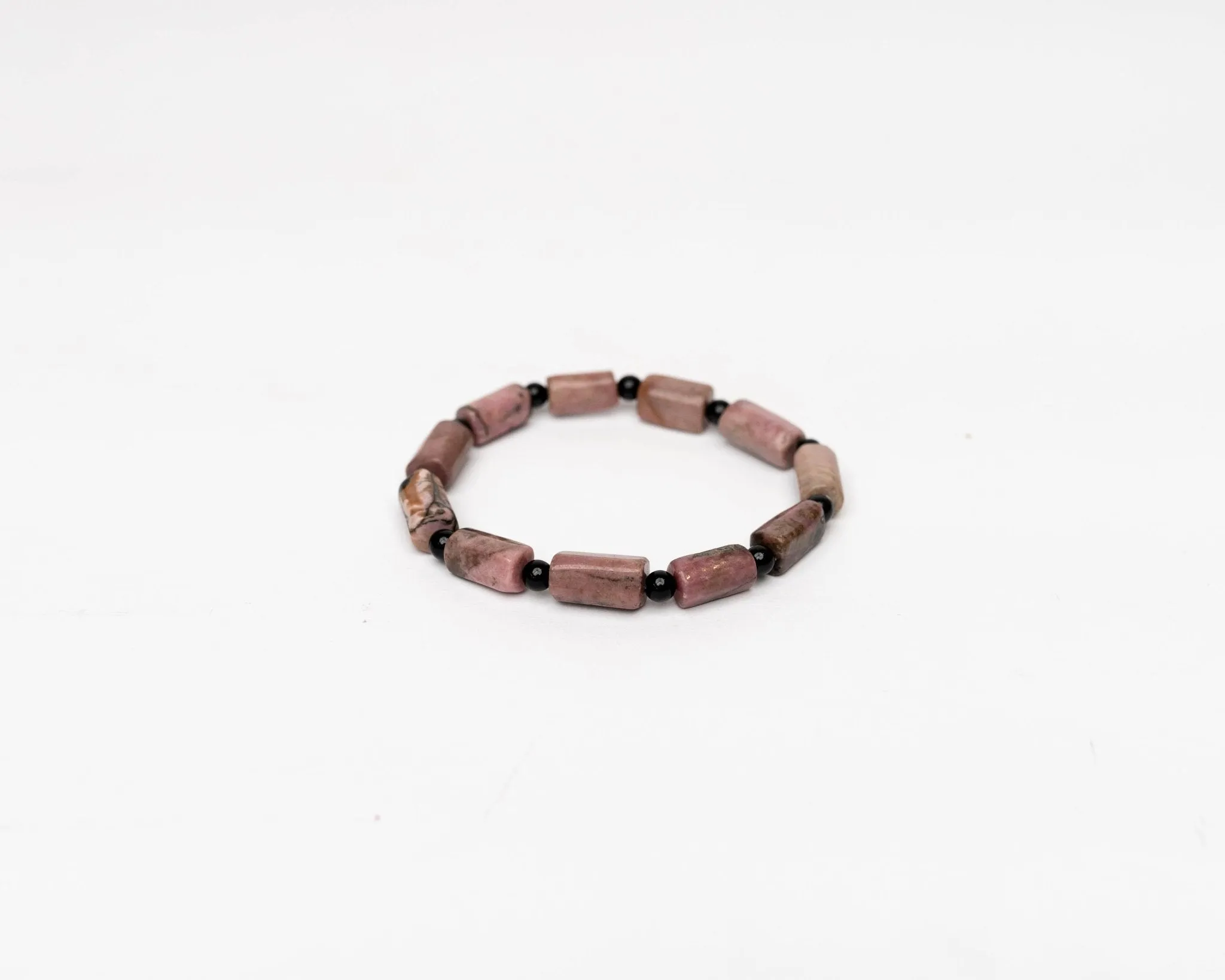 Rhodonite cylindrical Bracelet