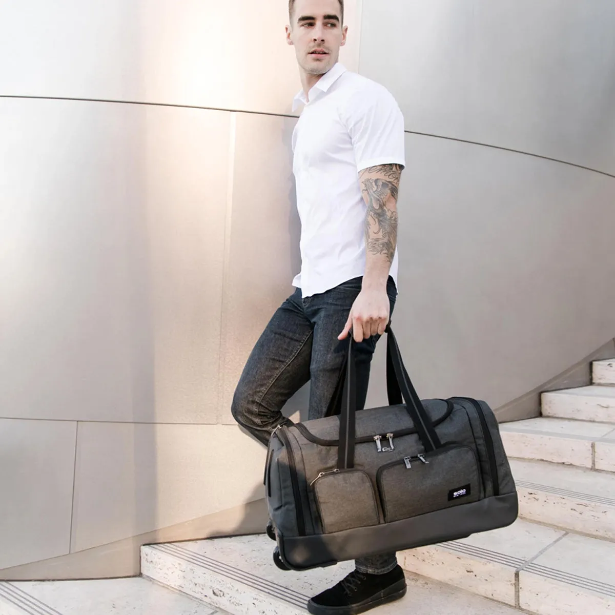 Solo New York Leroy Rolling Duffel