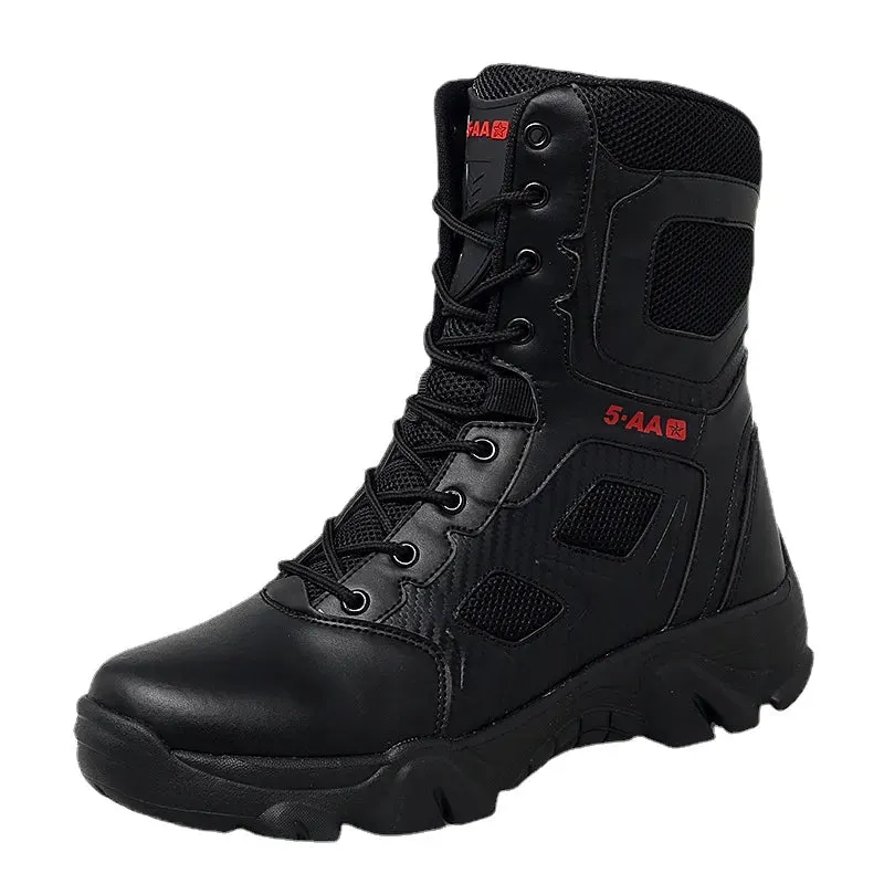 Tactical Military Leather Boots - Men's SWAT Army Casuals